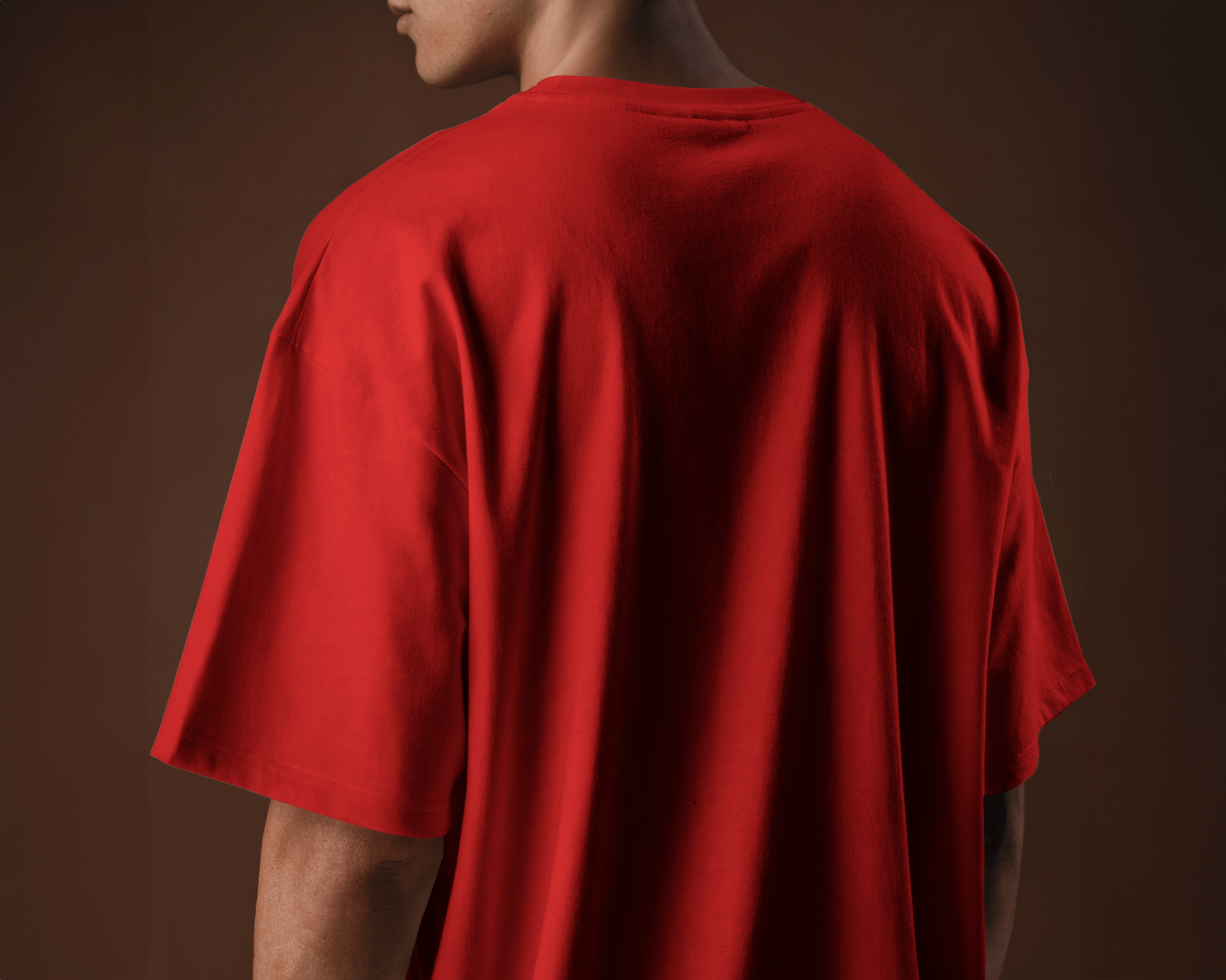 Red Oversized Graphic T-Shirt – 230 GSM | Loud & Limitless