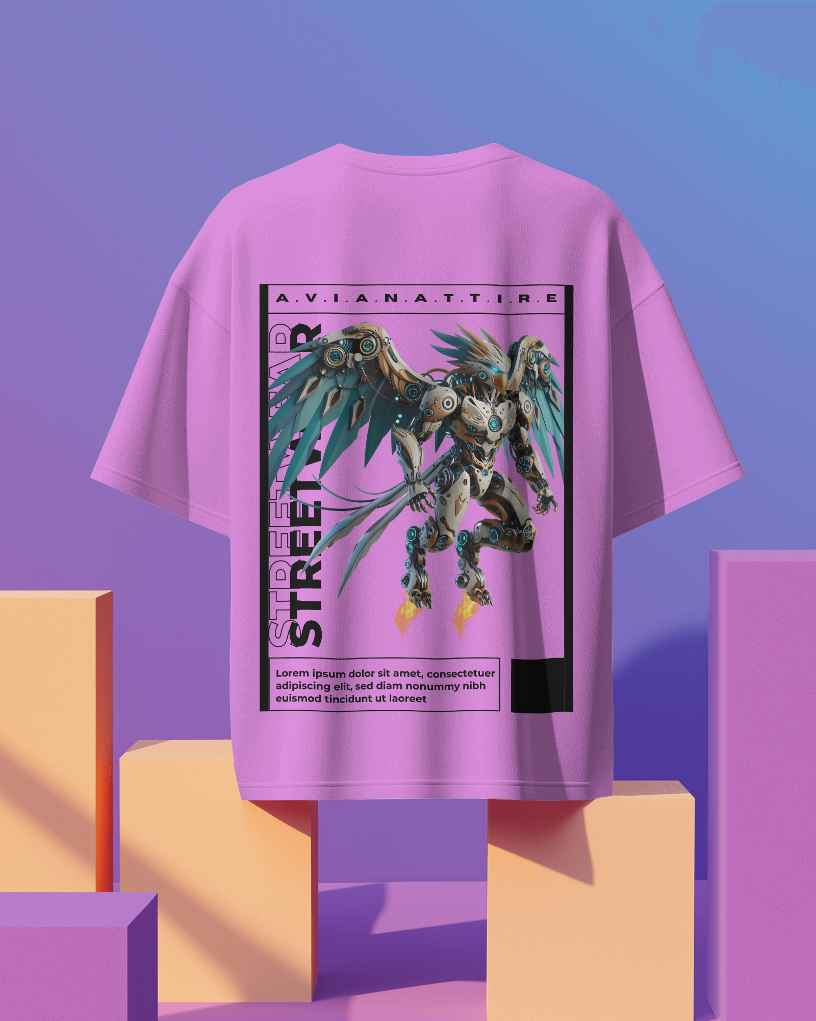 Lavender Oversized T-Shirt – 260 GSM