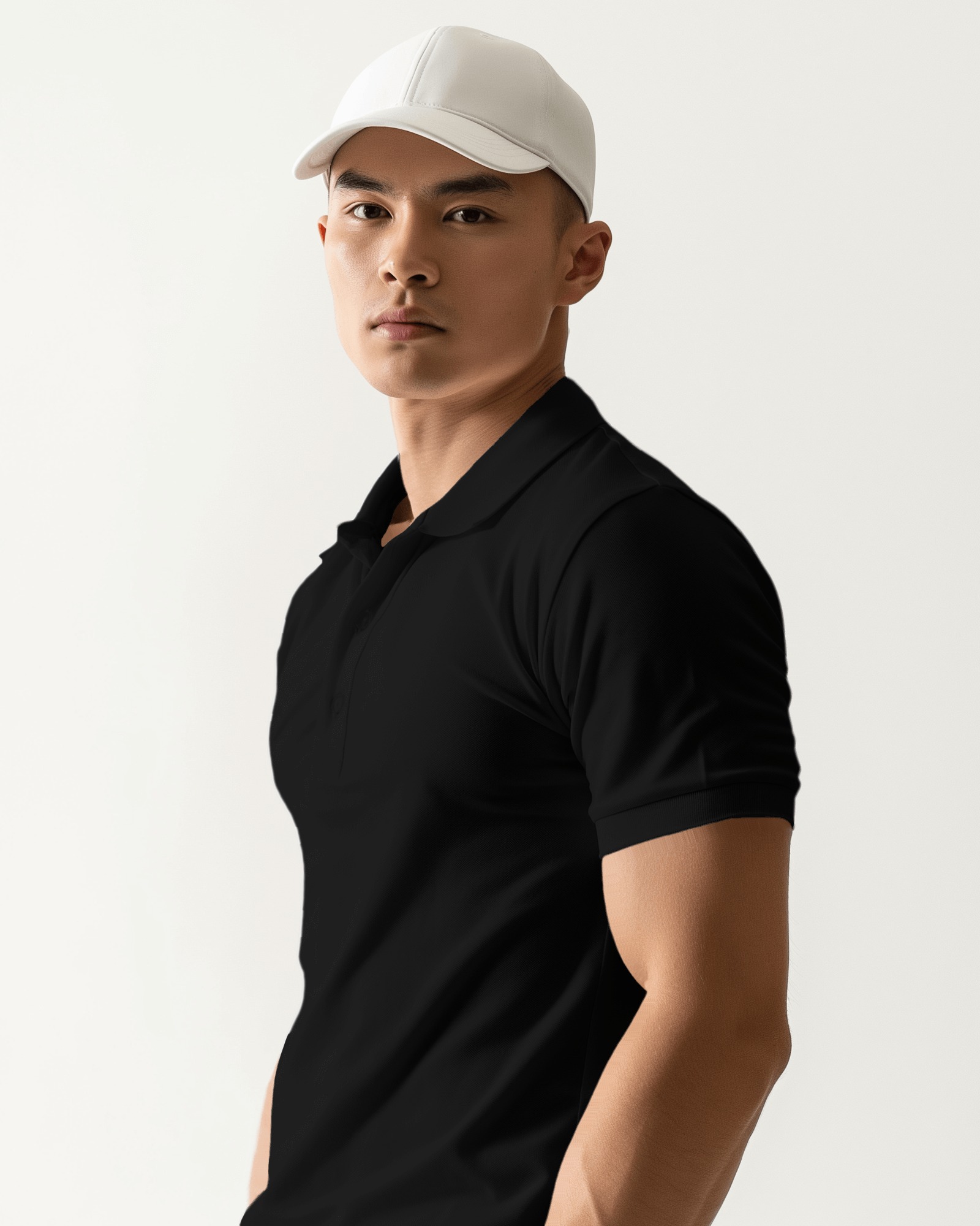 Black Polo T-Shirt – 240 GSM | Sleek & Premium Everyday Essential