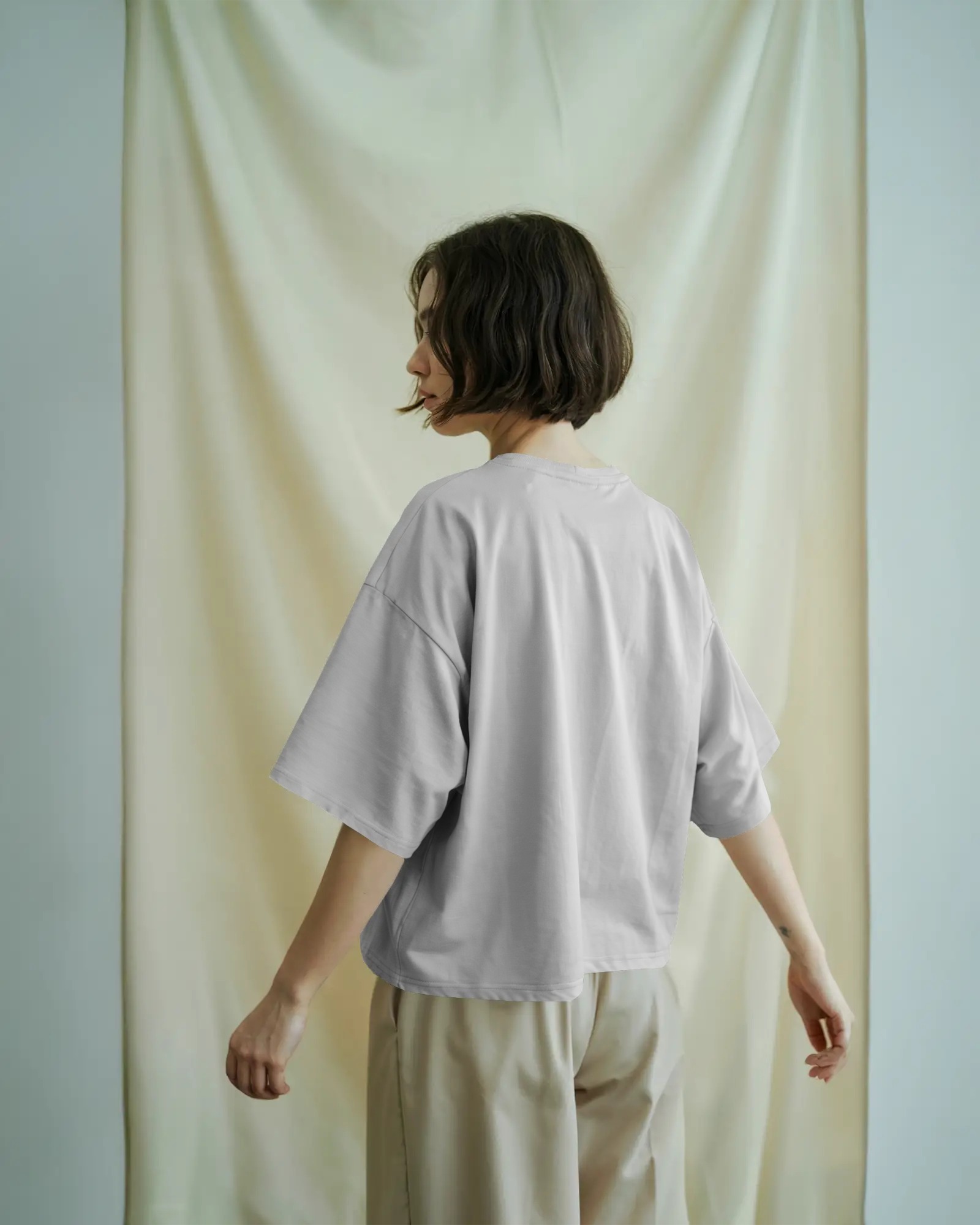 White Oversized T-Shirt for Women – 200 GSM