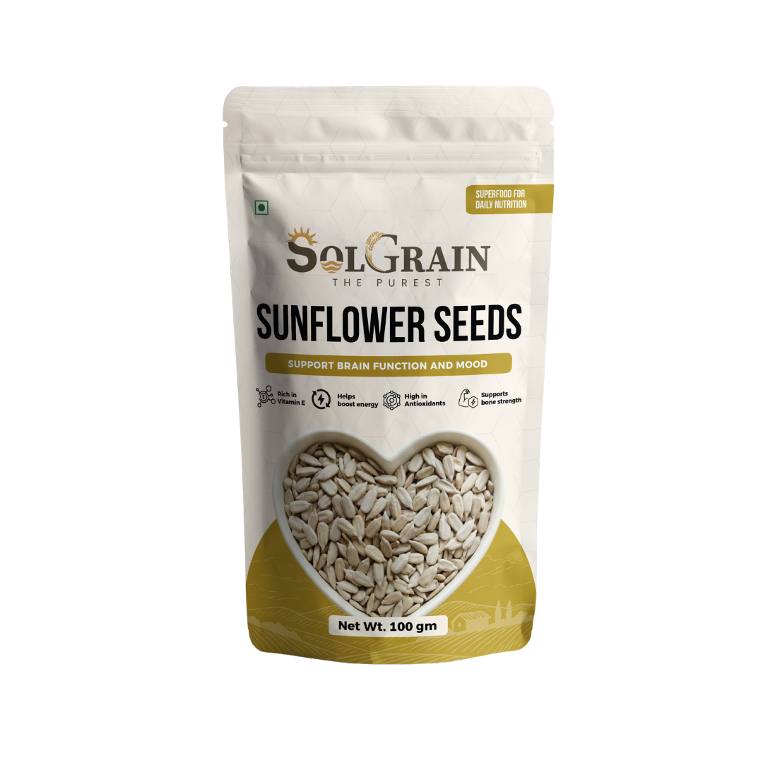 SOLGRAIN Rich in Vitamin E|Source of Protein|Supports Brain function and Heart Health| Sunflower Seeds