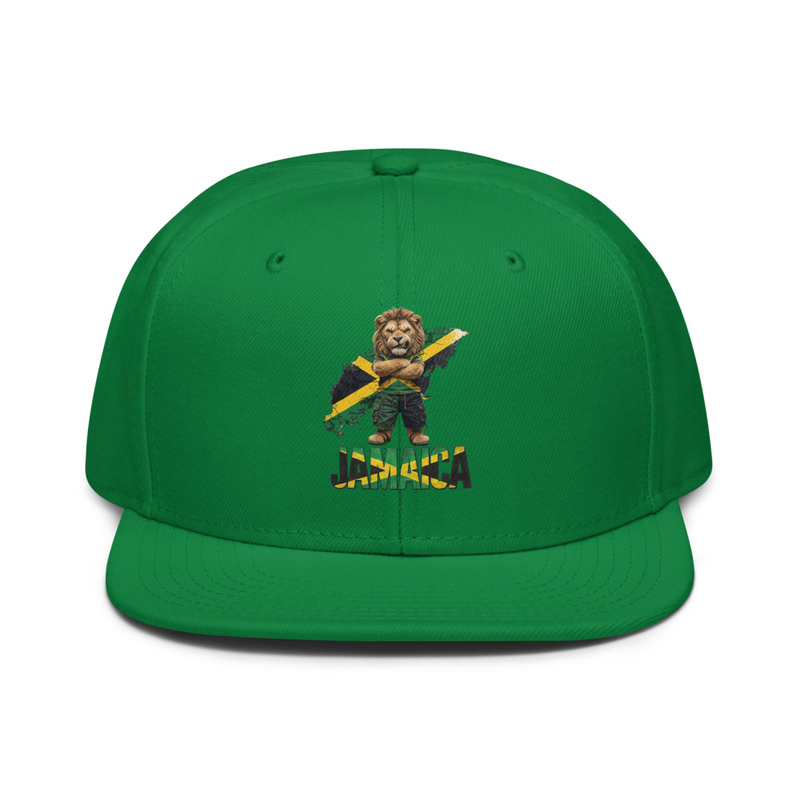 Jamaica Lion Snapback Hat