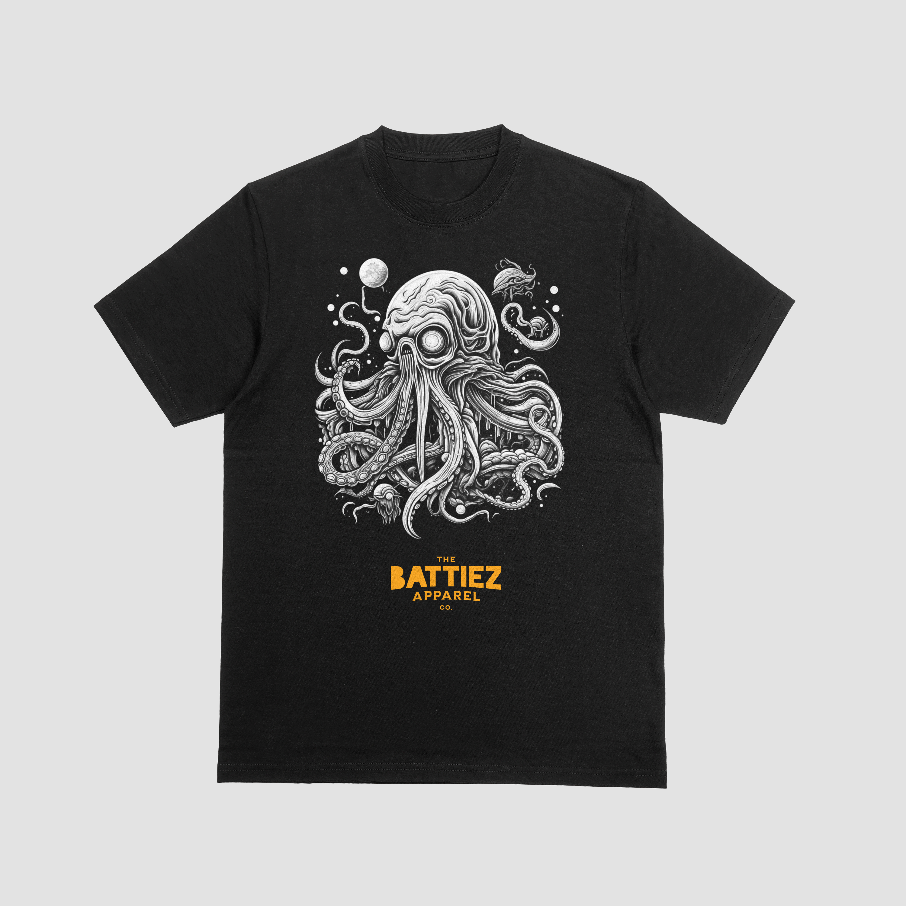 Octopus Graphic Black T-shirt