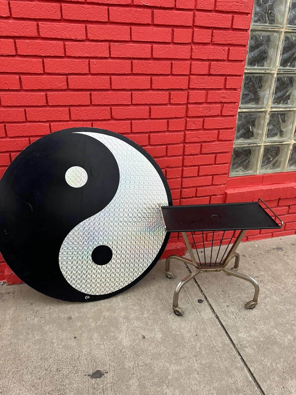 VINTAGE Retro Xl Yin Yang Sign Vintage 90s