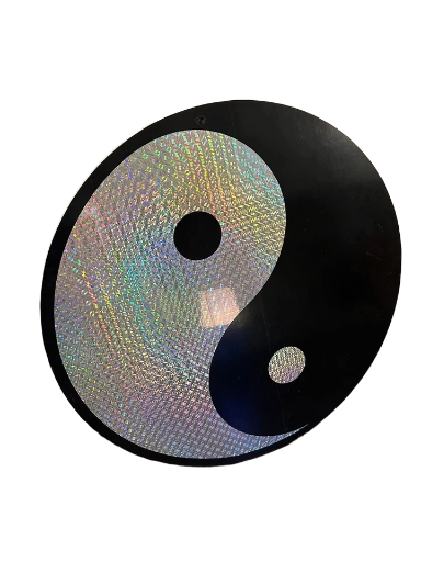 VINTAGE Retro Xl Yin Yang Sign Vintage 90s
