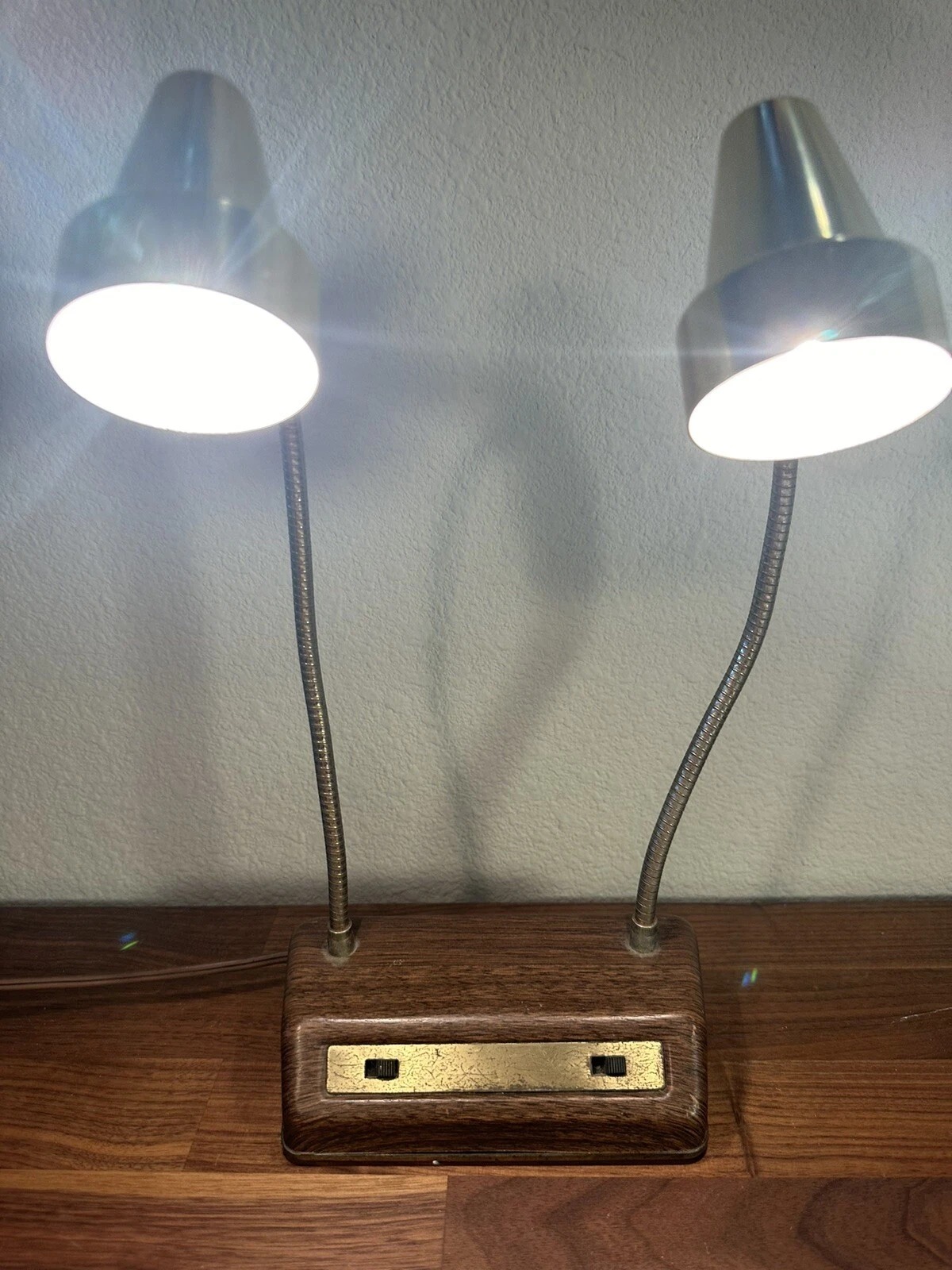 Vintage Double Gooseneck Desk Lamp