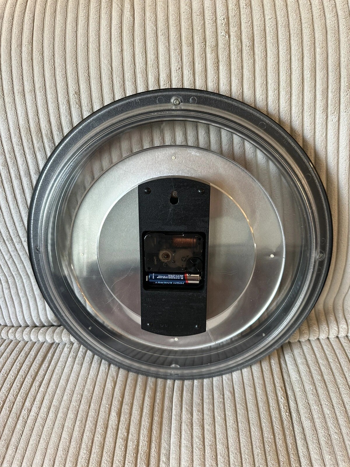 Vintage 1980s Verichron Quartz Wall Clock Postmodern 