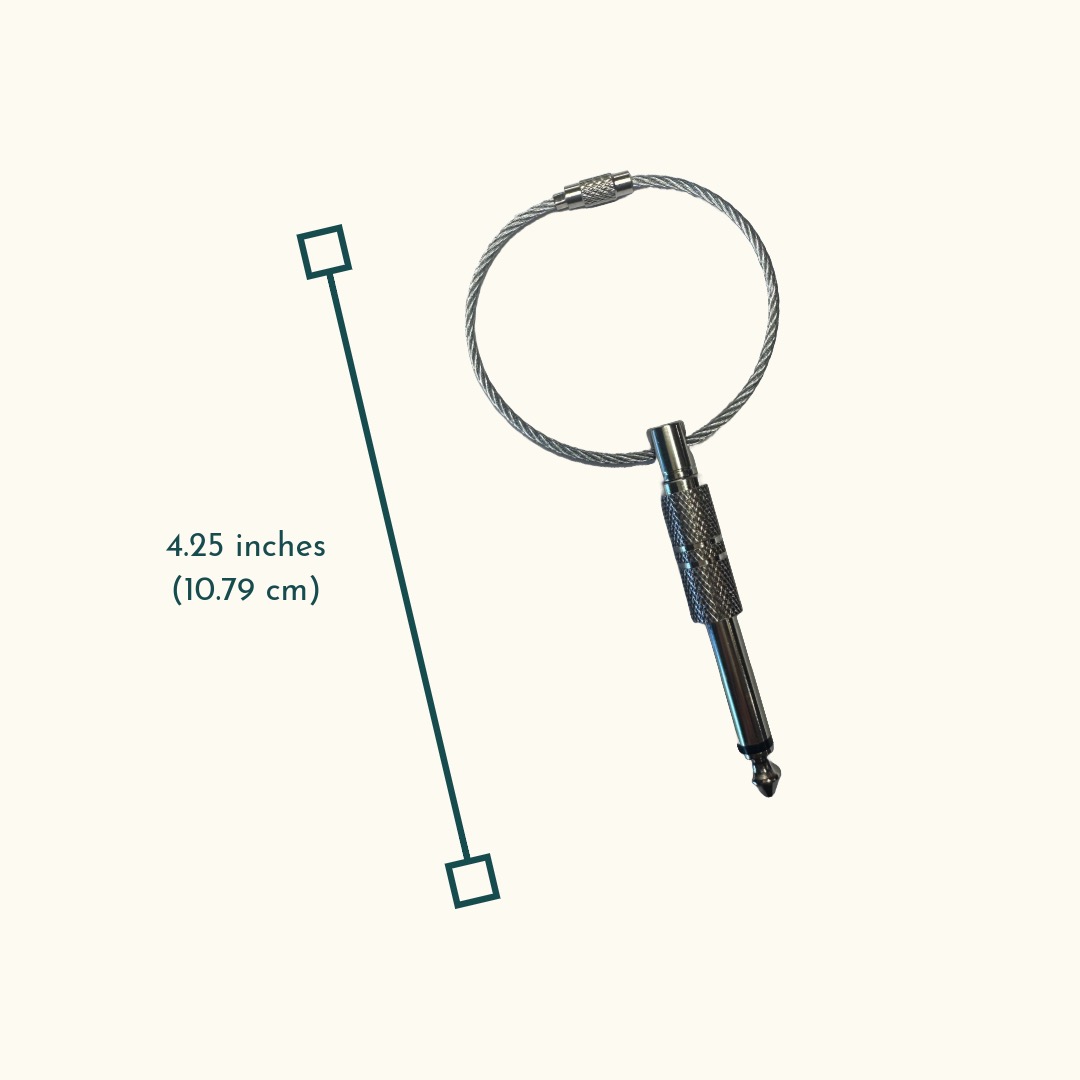 Audio Stereo Adapter Keychain - **Functional & Detachable**
