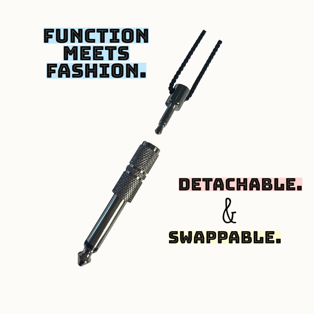 Audio Stereo Jack Necklace  **Functional & Detachable** 