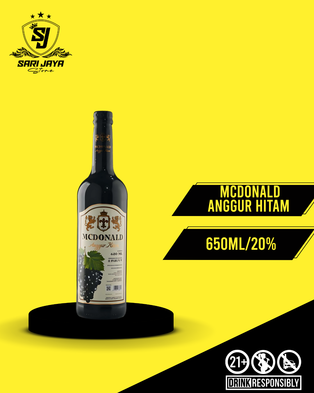 MCDONALD ANGGUR HITAM
