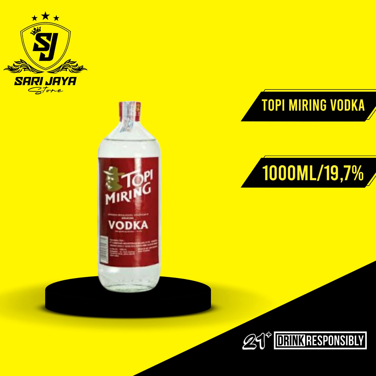 Topi Miring Vodka