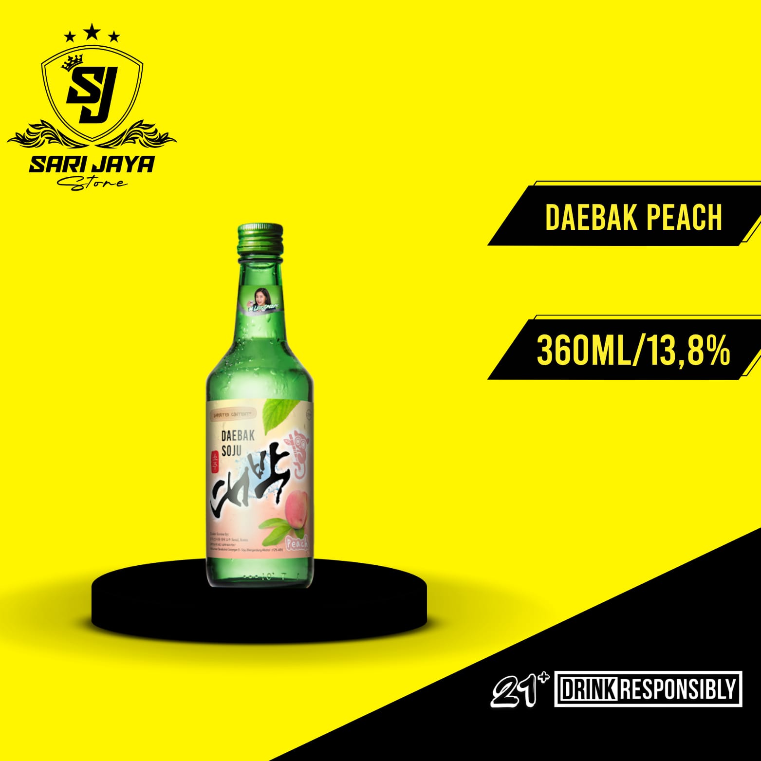 Daebak Peach Soju