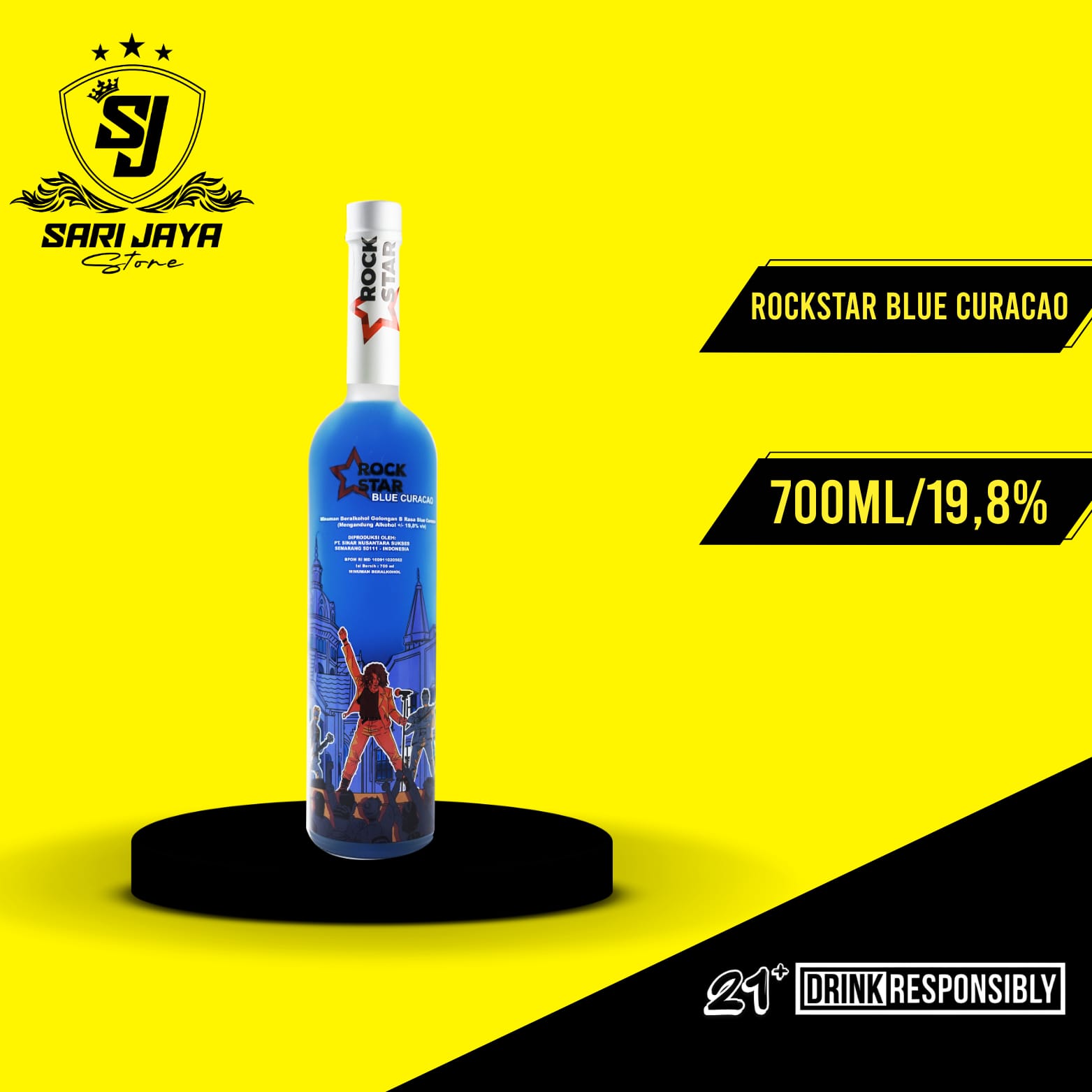 Rockstar Blue Curacao