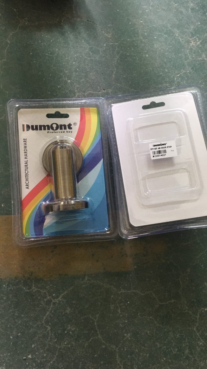 STP 307 AB Door Stop MAGNET merk DUMONT warna antik brass