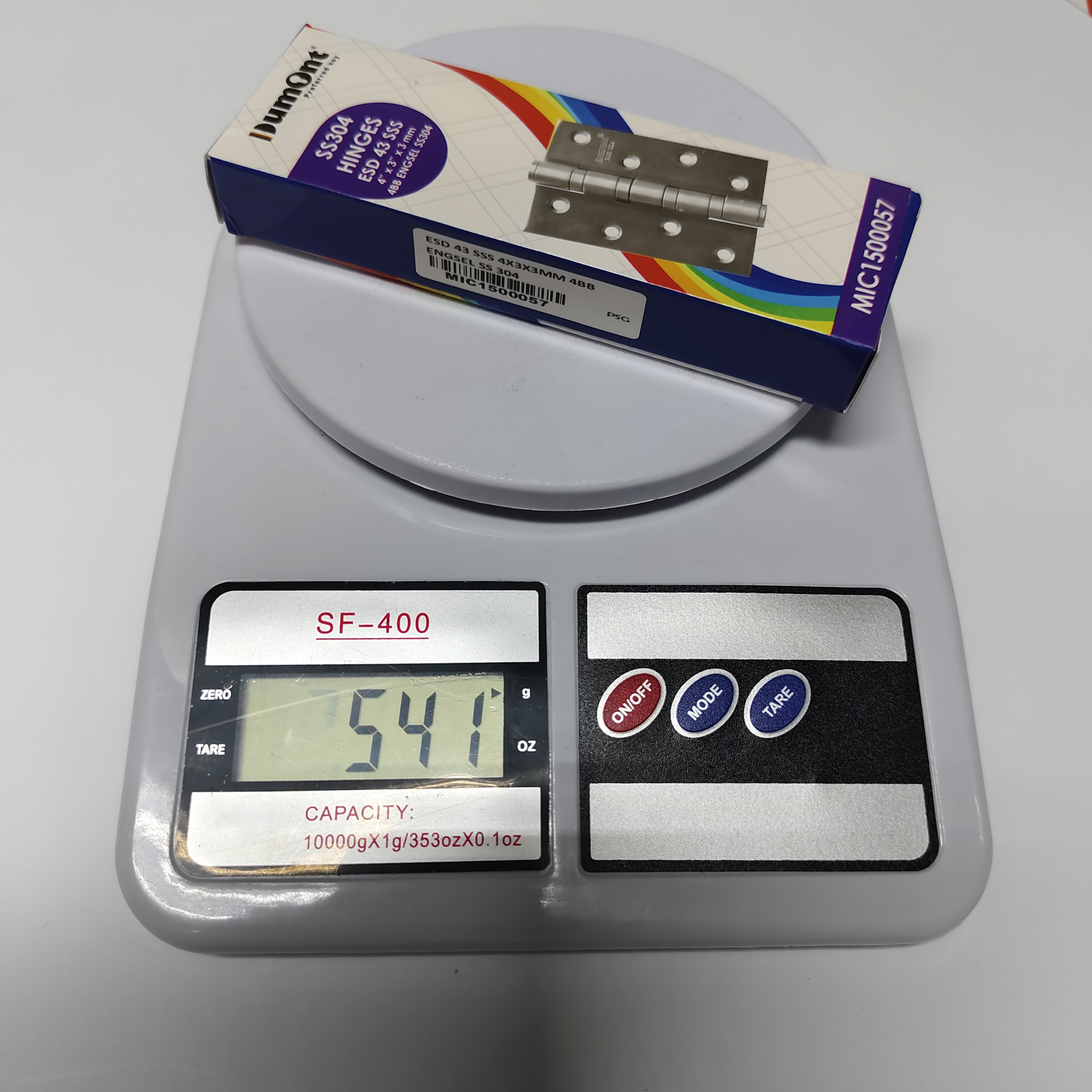 Dumont Engsel Pintu Stainless 4" x 3" 4BB Tebal 3 mm SS304 ESD43 Satin Finish Ball Bearing 4 Buah Pa