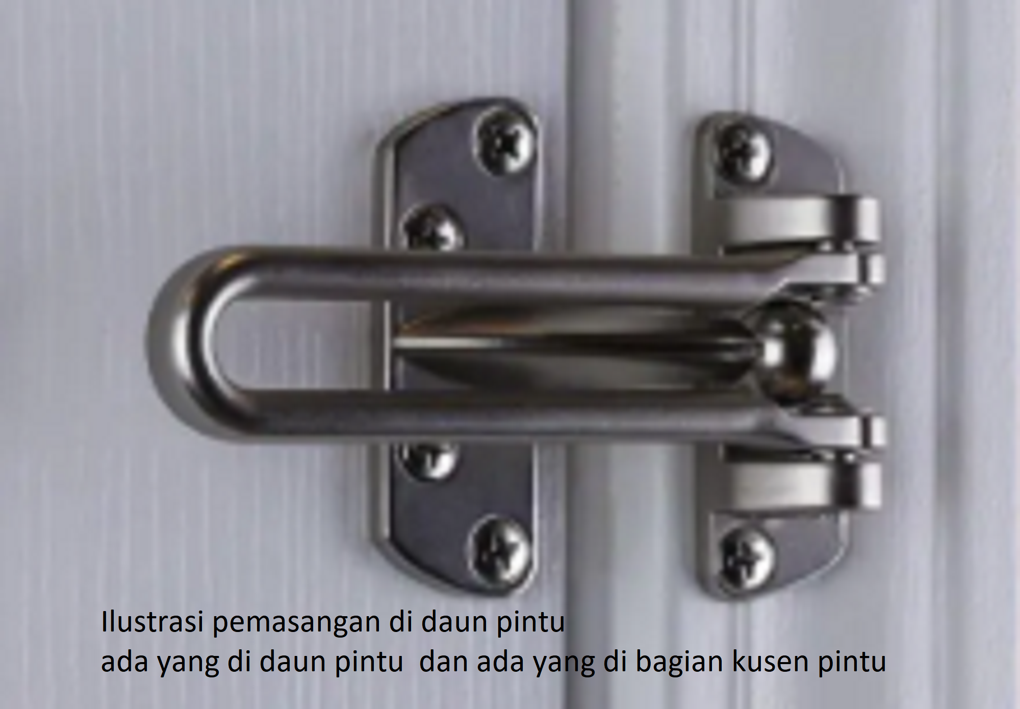 Dumont Door Guard DG 310 SN Pengaman Pintu Rumah Satin Nickel Include Sekrup