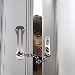 Dumont Grendel Rantai Door Guard DG 312 SN Pengaman Pintu Rumah Apartemen Material Zinc Warna Satin Nickel Include Sekrup