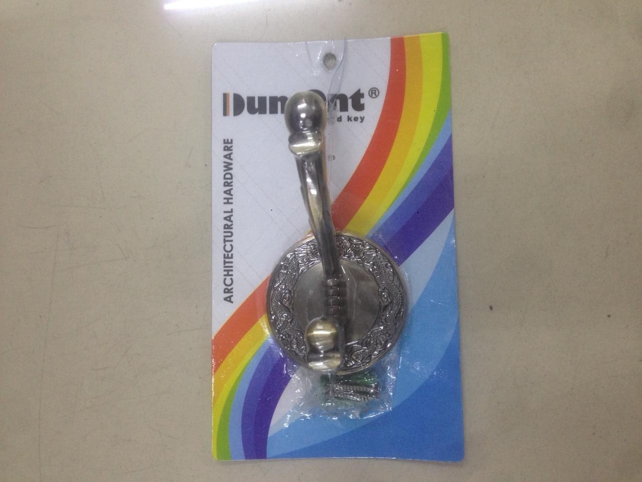 Dumont Hook Gantungan Baju Single 2 Gait Dumont Hook 317 AB Bahan Zinc Finish Warna Antik Brass