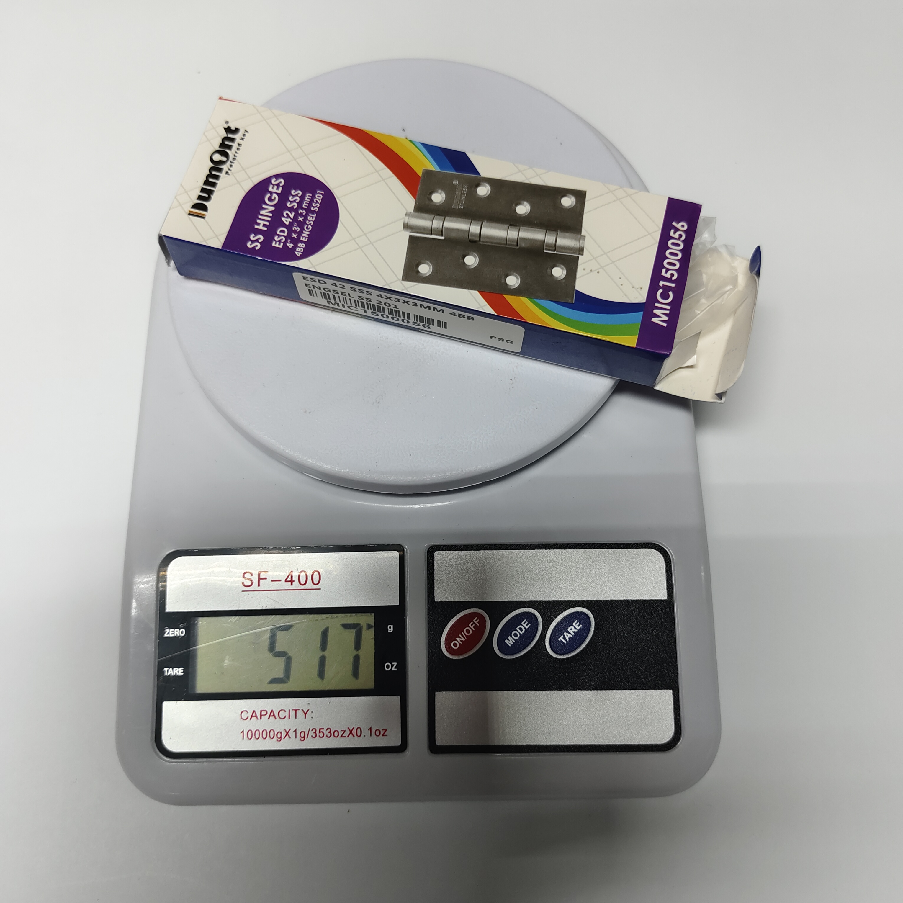 Dumont Engsel Pintu Stainless 4" x 3" 4BB Tebal 3 mm SS201 ESD42 Satin Finish 4 Ball Bearing Pasang