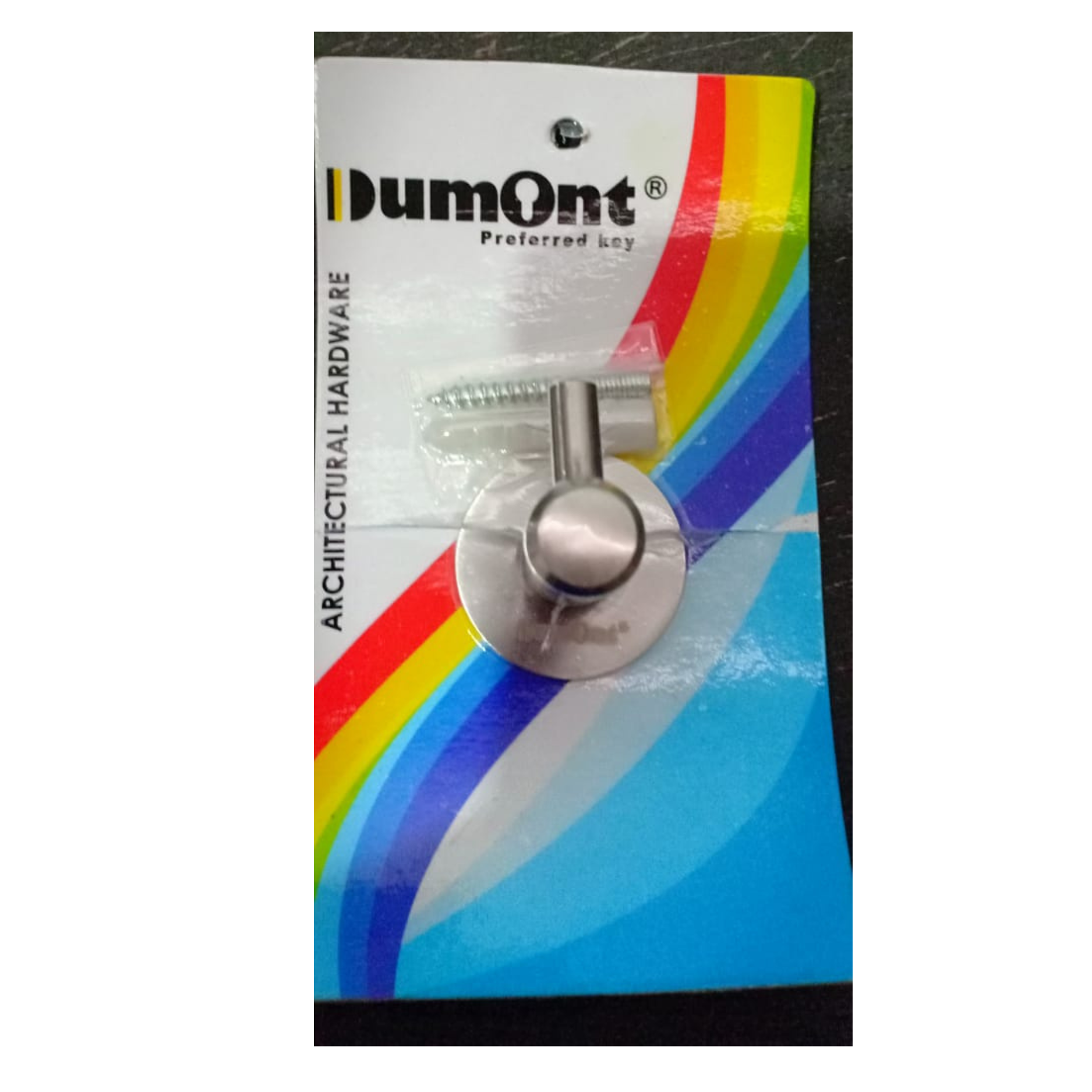 Hook gantungan baju toilet hotel 1 gait bulat bahan SS Hook 405 DUMONT