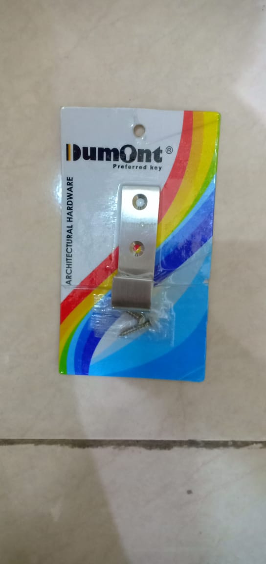 Hook gantungan baju toilet hotel 1 gait bahan SS304 Hook 407 DUMONT
