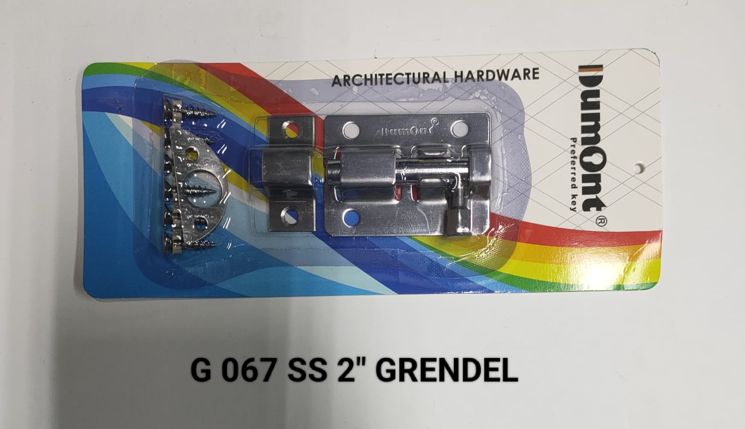 Dumont Grendel STAINLESS Ukuran 2" 3" 8" 12" Model G 067 SSS Warna Satin SS Cocok Untuk Pintu Dan Jendela Pengunci Tambahan