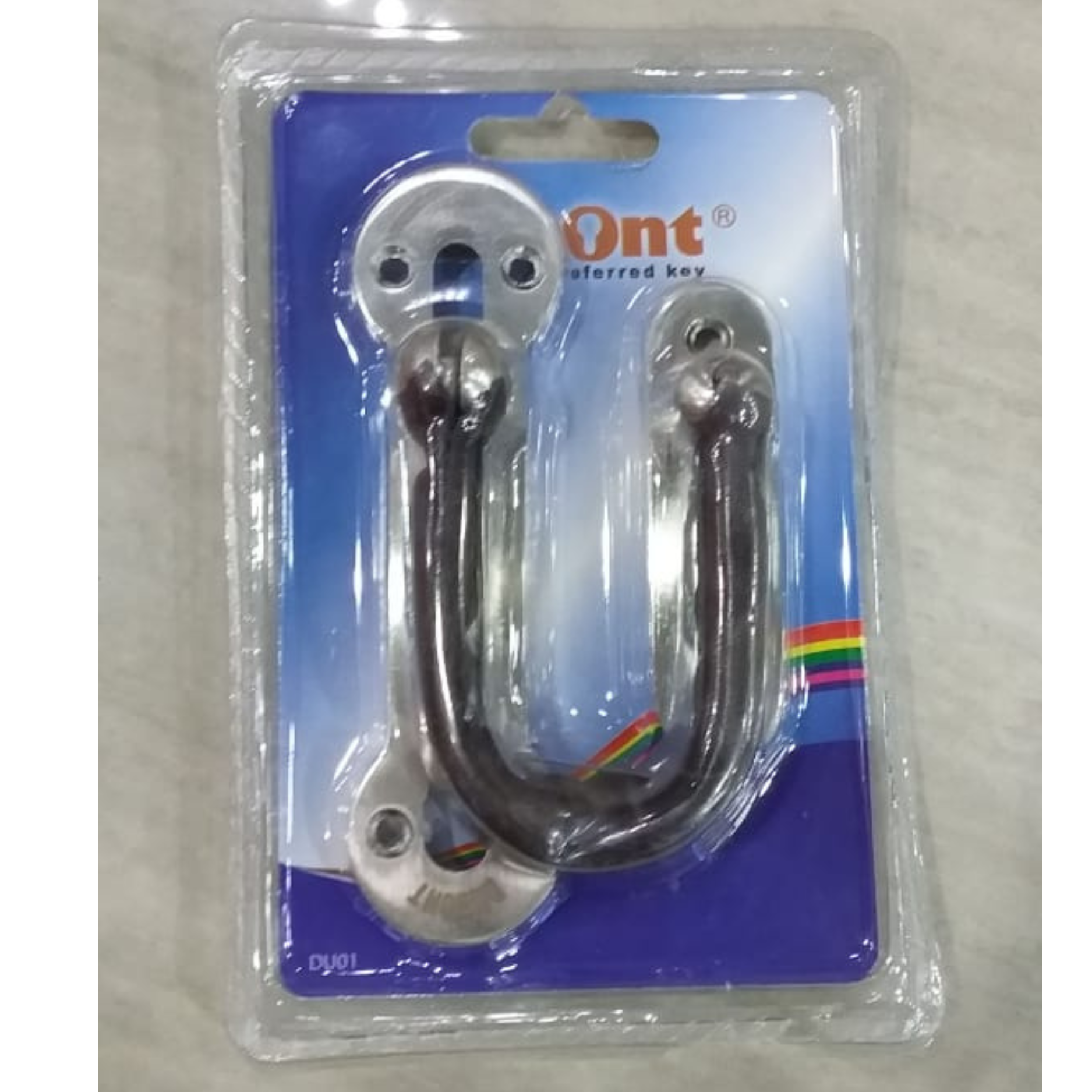 Dumont Grendel Rantai Door Guard DG 312 SN Pengaman Pintu Rumah Apartemen Material Zinc Warna Satin Nickel Include Sekrup