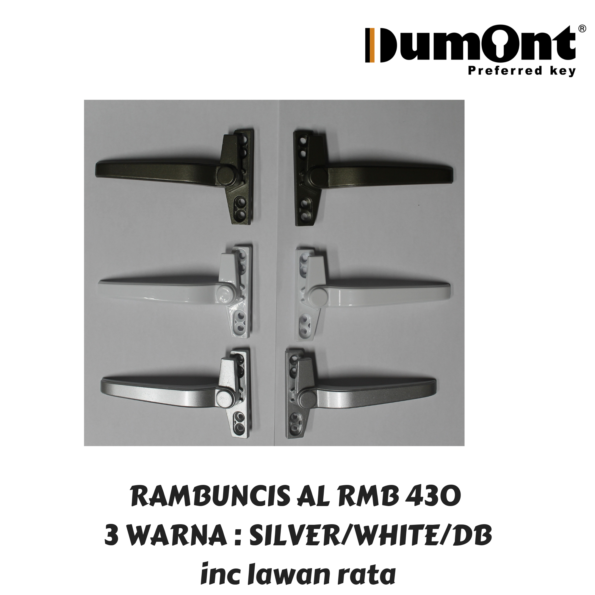 Dumont rambuncis alumunium right hand warna silver RMB 430 AL R - Silver