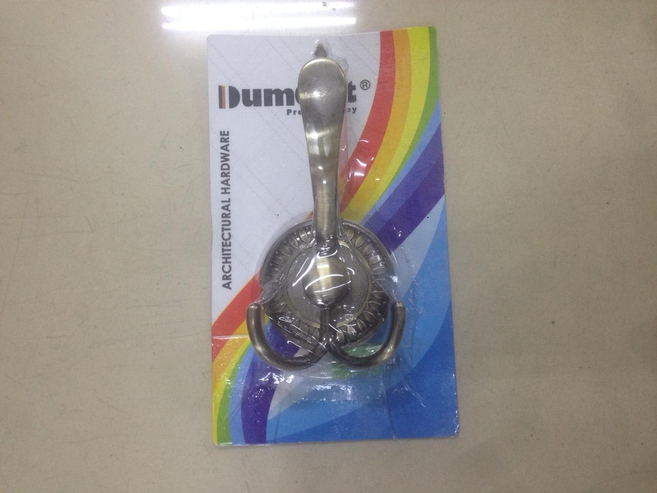 Dumont Hook Gantungan Baju SINGLE 3 Gait Warna Antik Brass Hook 313 AB Bahan Zinc