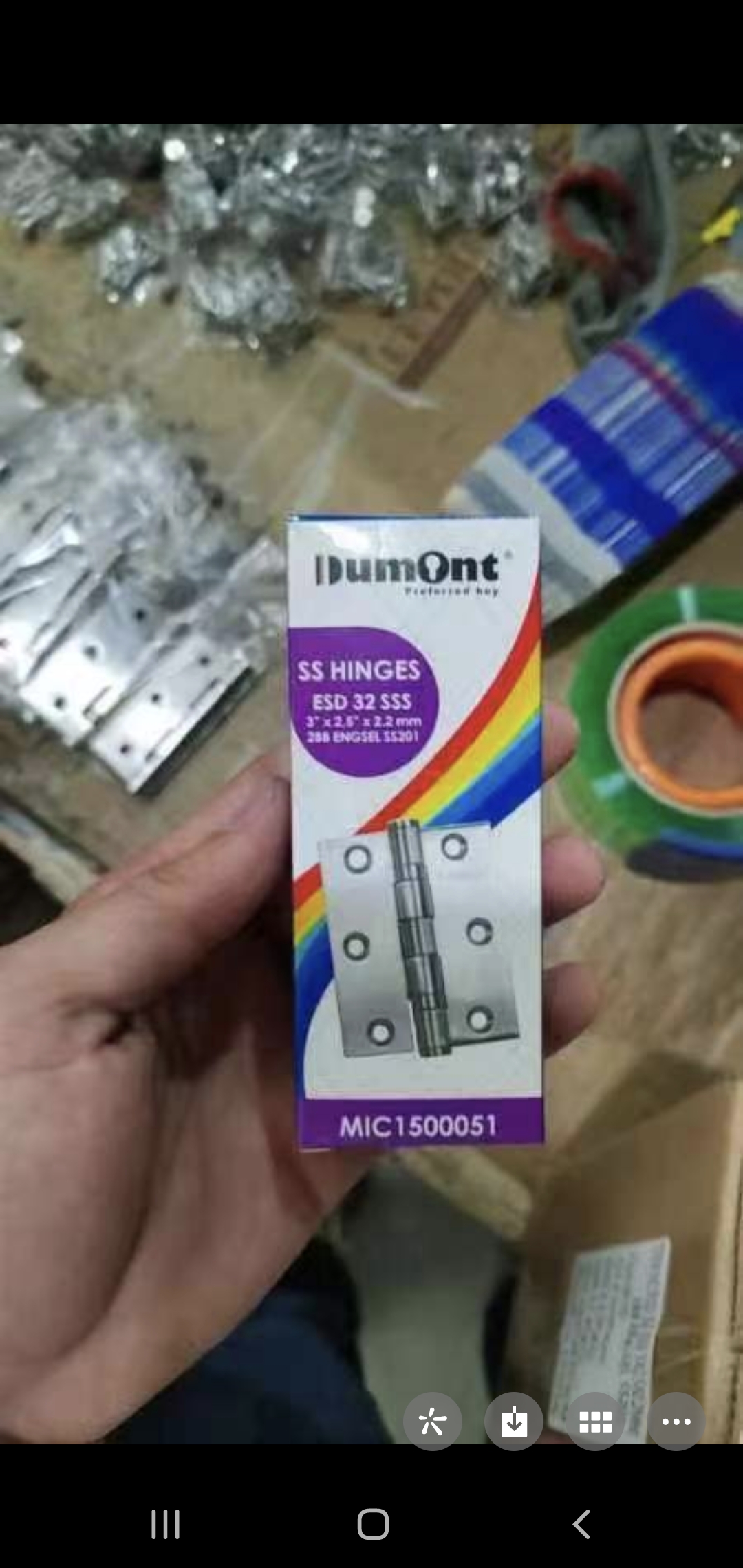 Dumont Engsel Jendela Stainless 3" x 2.5" x 2.2mm ESD32 2 Ball Bearing SUS201 Satin Finish