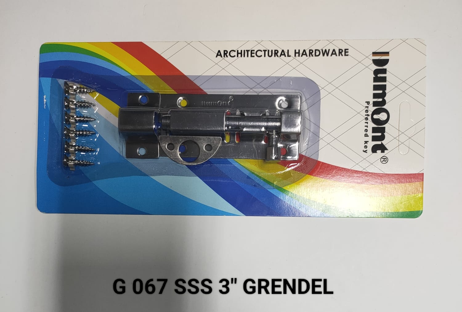 Dumont Grendel STAINLESS Ukuran 2" 3" 8" 12" Model G 067 SSS Warna Satin SS Cocok Untuk Pintu Dan Jendela Pengunci Tambahan