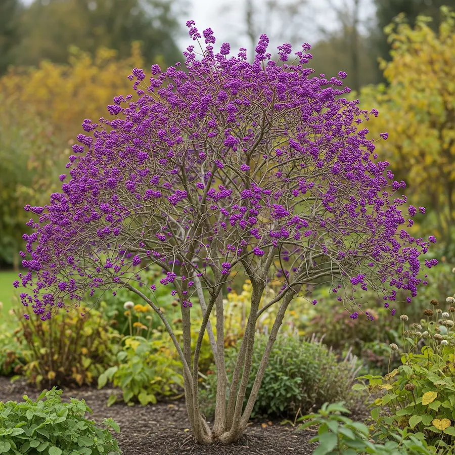 Callicarpa 'Profusion': Perlas Púrpura en tu Jardín de Otoño