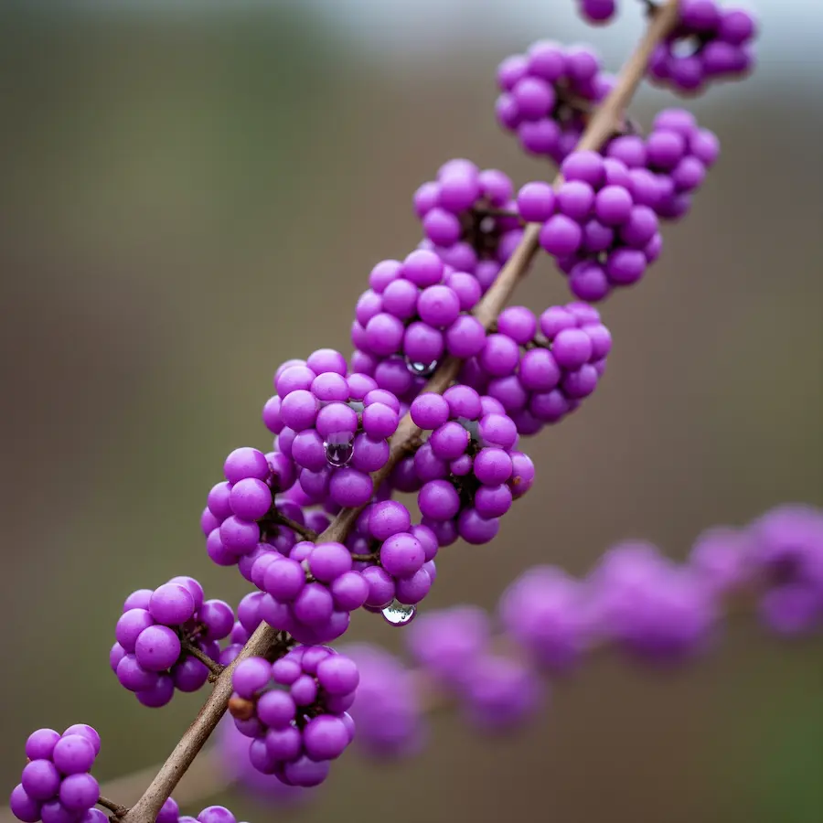 Callicarpa 'Profusion': Perlas Púrpura en tu Jardín de Otoño