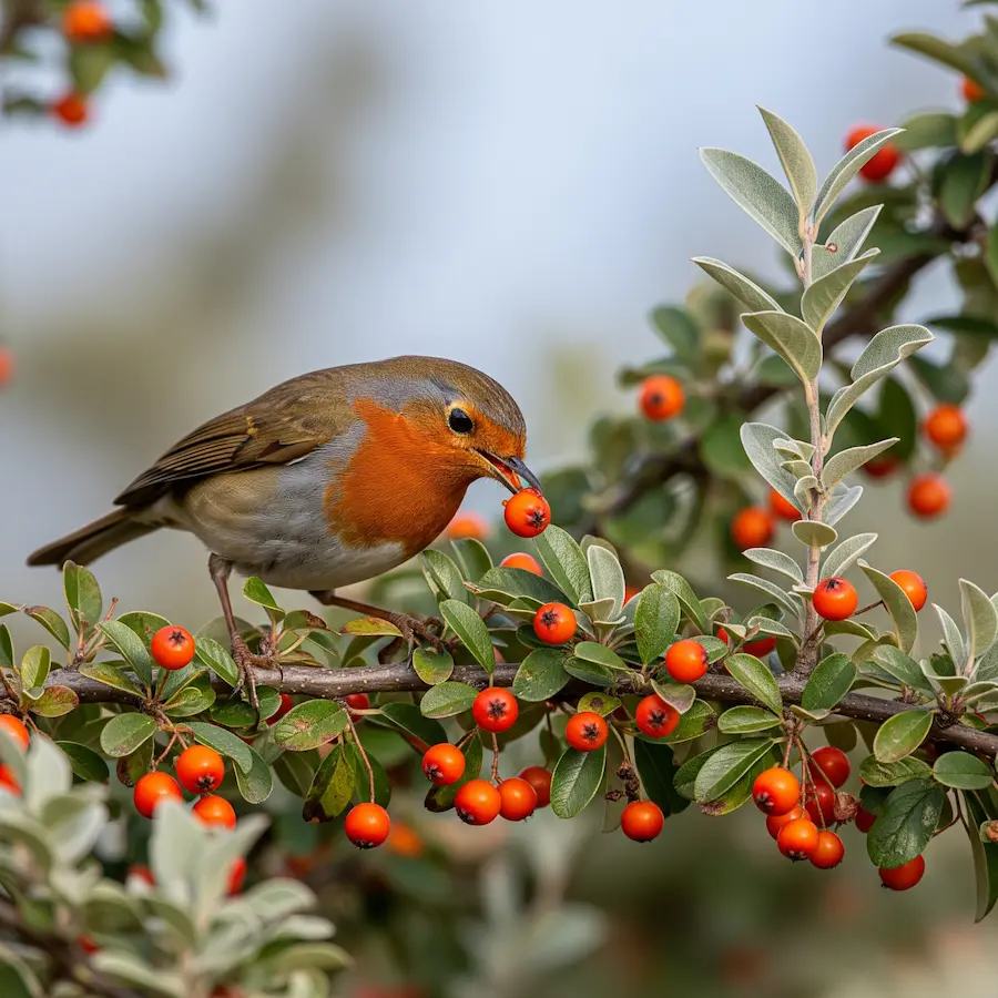 Cotoneaster Franchetii: La Elegancia Arqueada y el Brillo Plateado