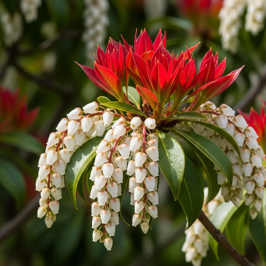 Pieris japonica - Andrómeda de Japón