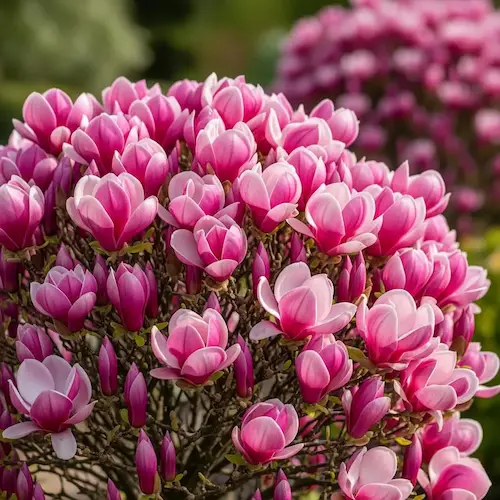 Magnolia 'Susan': La Fiable y Elegante Magnolia Arbustiva de Flor Rosa