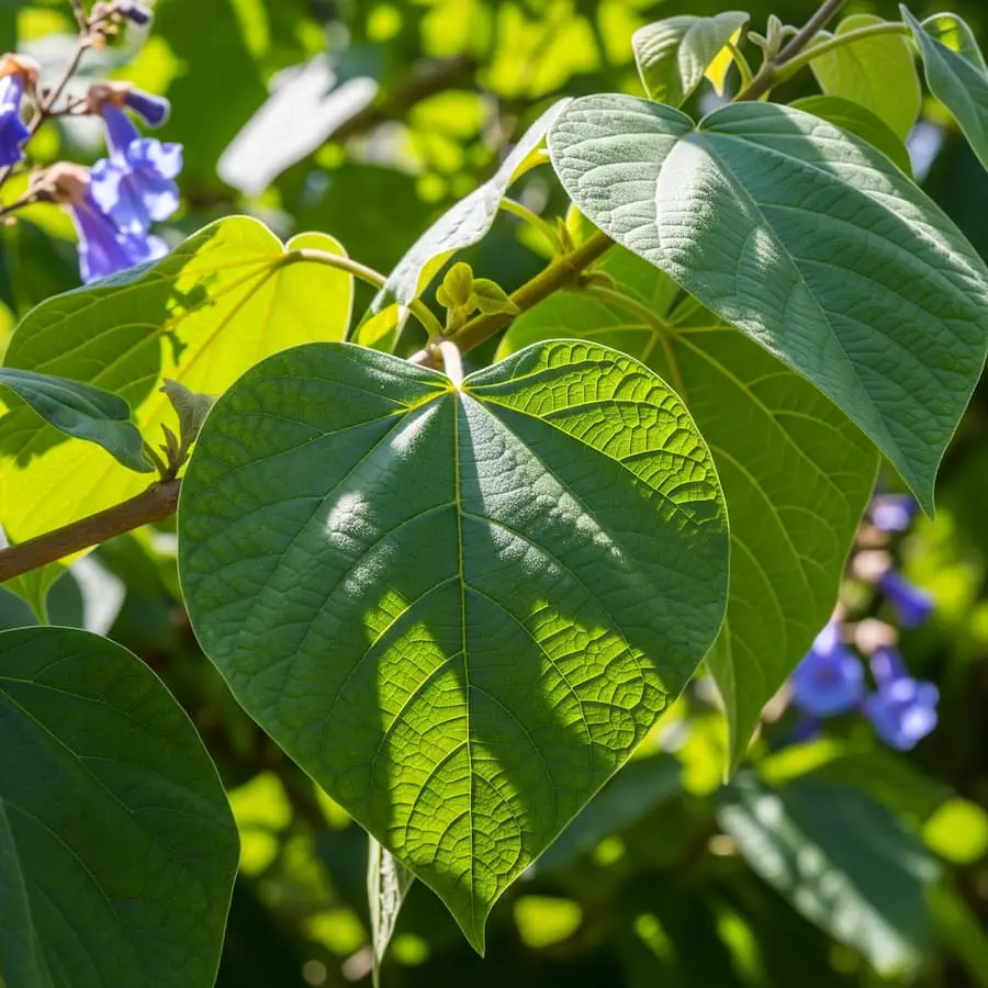 Paulownia fortunei 'Fast Blue': Sombra y Flores en Tiempo Récord
