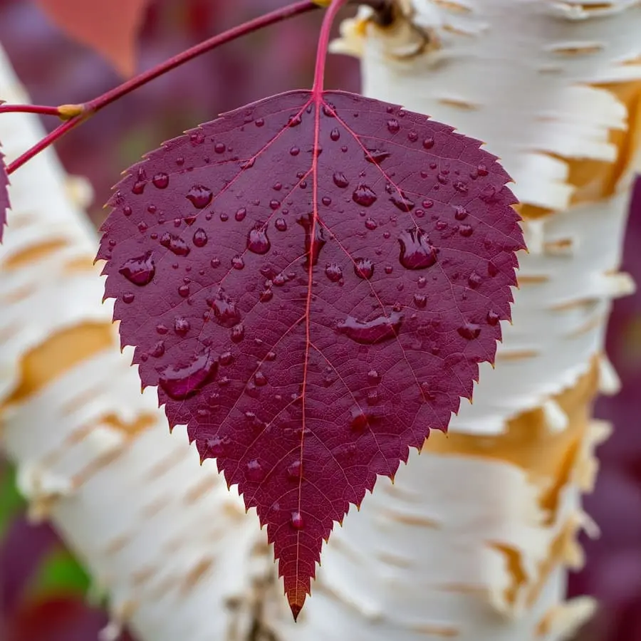 Betula 'Crimson Frost': El Contraste Hecho Árbol