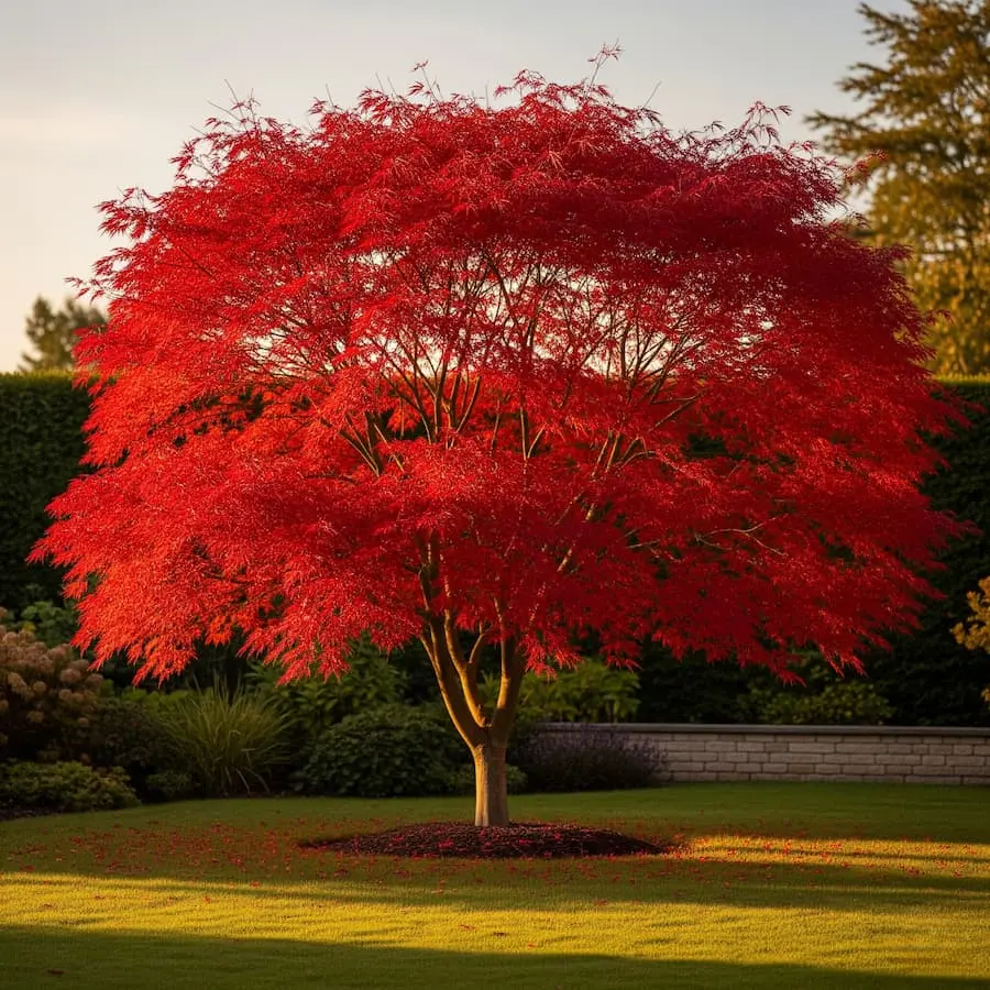 Arce Japonés Púrpura (Acer palmatum 'Atropurpureum'): La Joya del Jardín Oriental