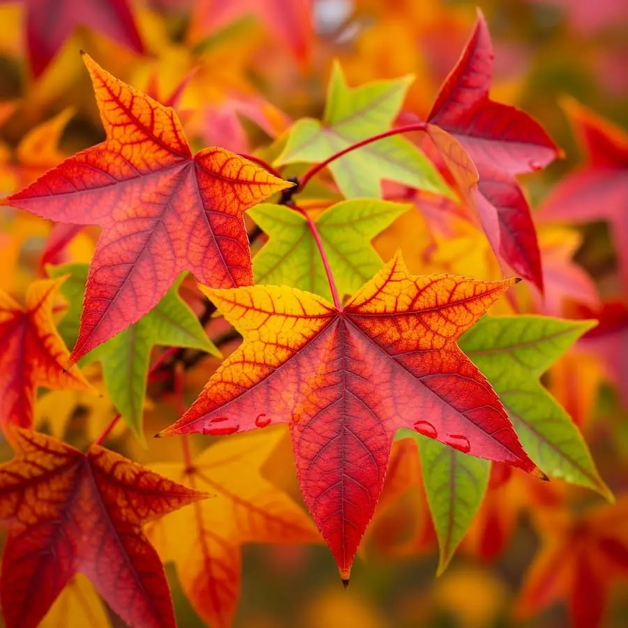 Liquidambar styraciflua: El Arcoíris del Otoño