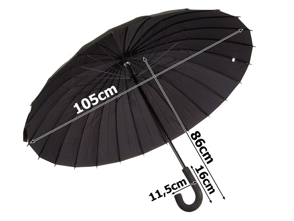 Didelis 105cm elegantiškas skėtis