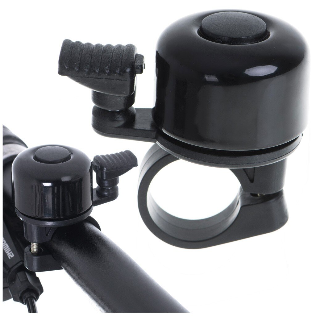 L-BRNO Garsus metalinis dviračio skambutis, juodas