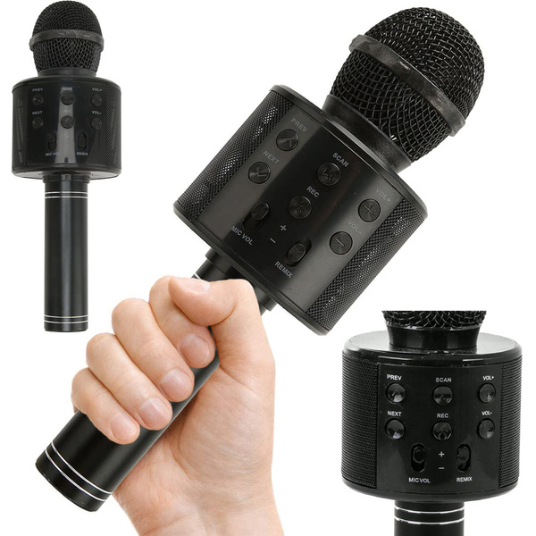 Belaidis mikrofonas „Bluetooth“, radijas FM