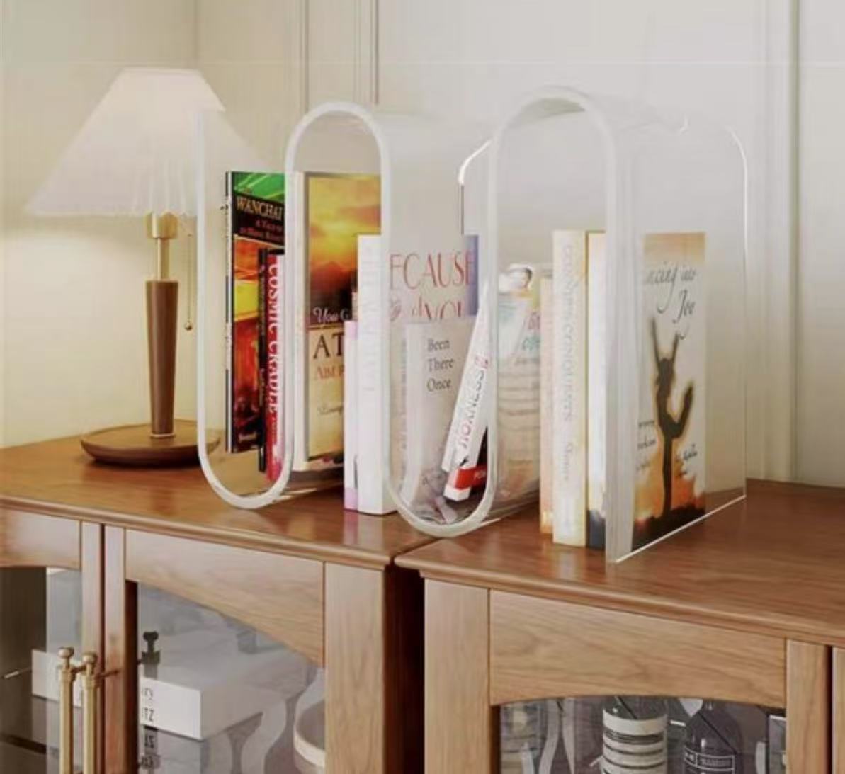 Modern Transparent Acrylic Magazine Rack