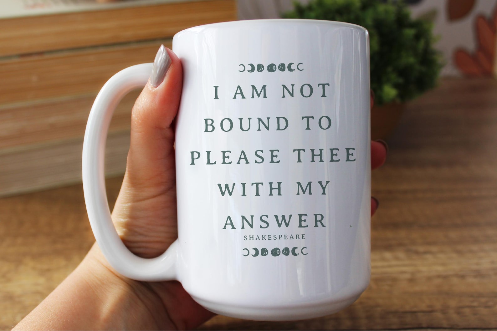 Shakespeare Quote Mug, Merchant of Venice Quote, Light Academia, Bookish Gifts, Bookworm, Reader Mug, Booktok, Book Lovers Gift