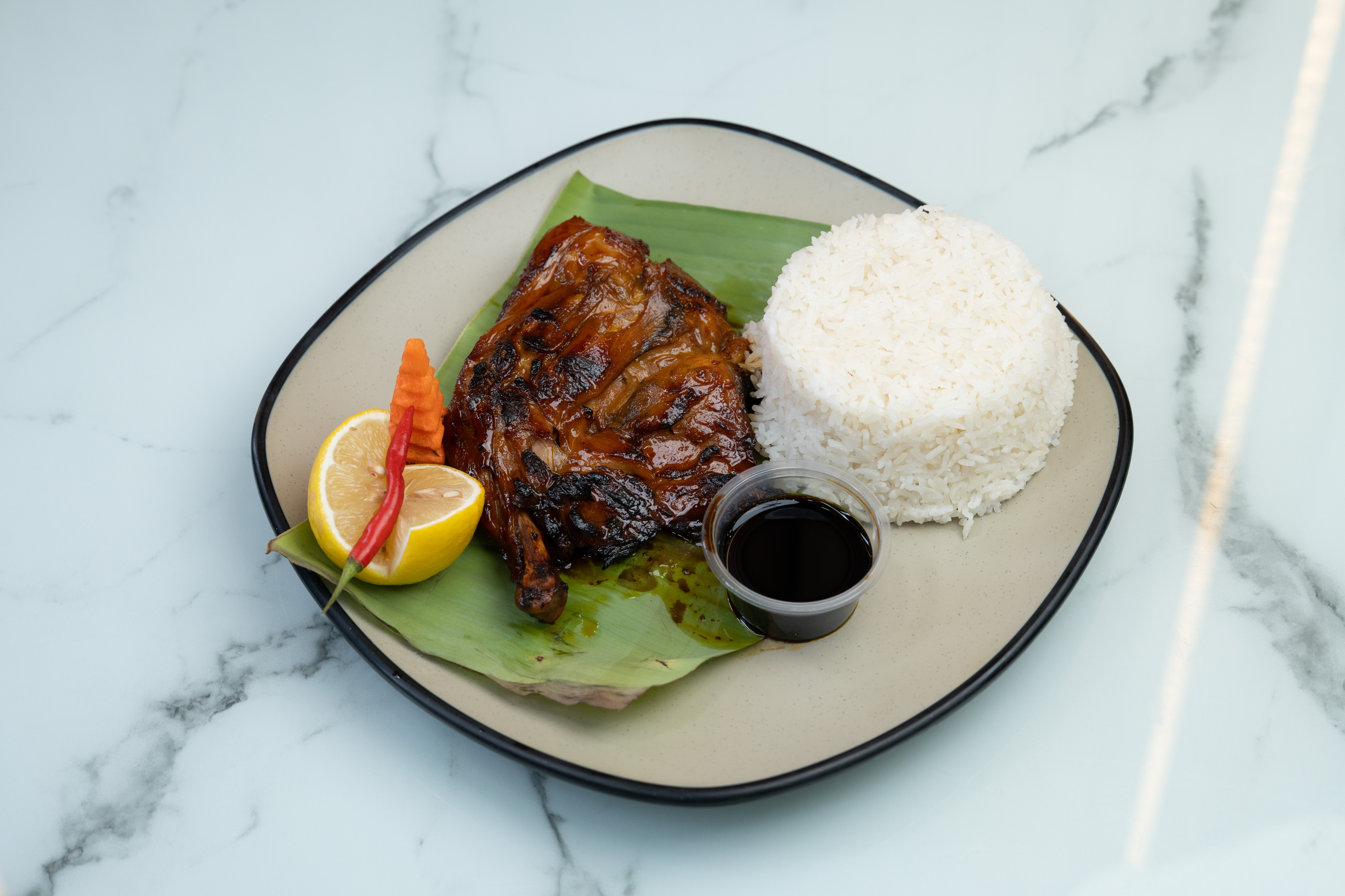 Puso Inasal with Rice