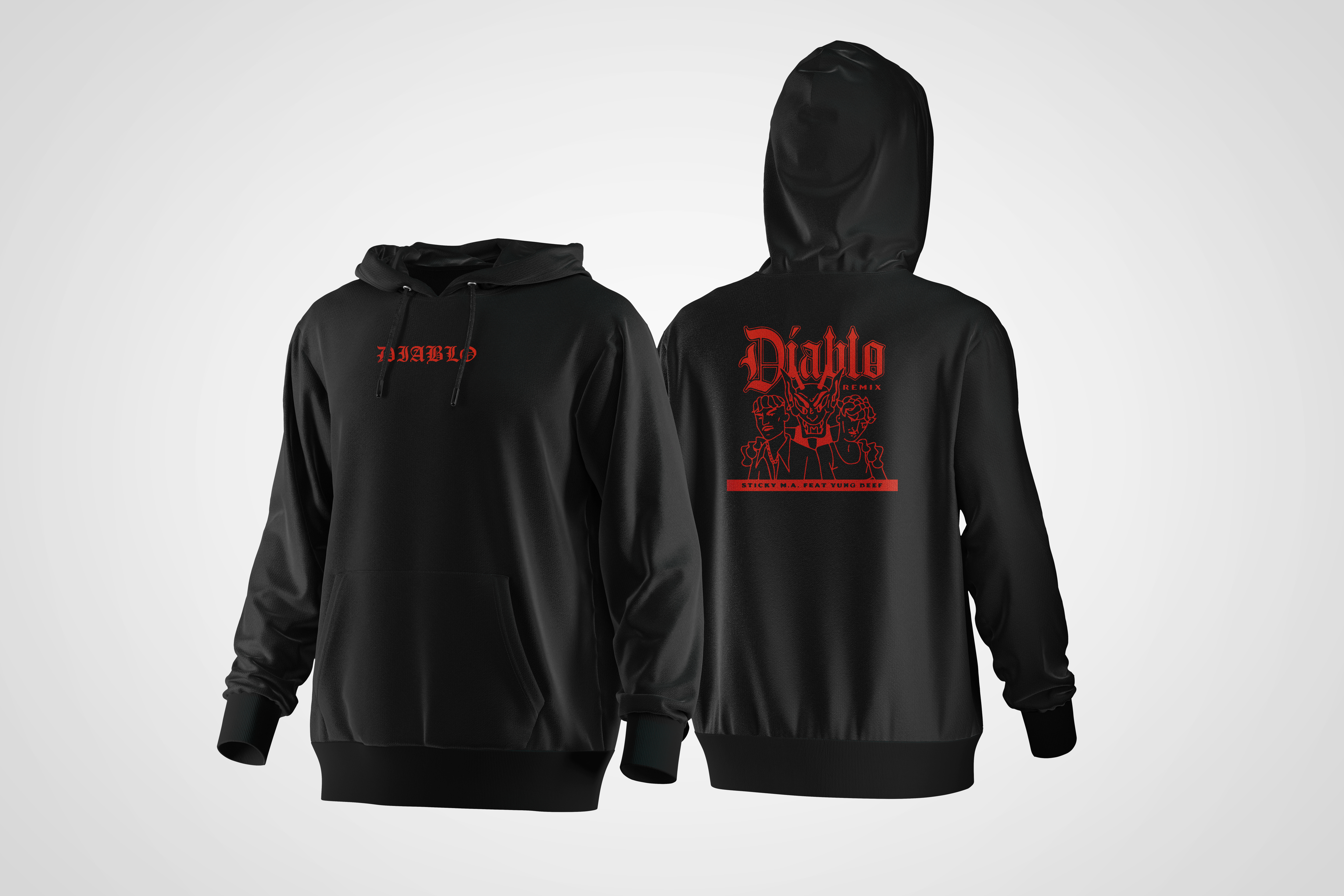 Sudadera - Sticky MA x Yung Beef - Diablo Remix