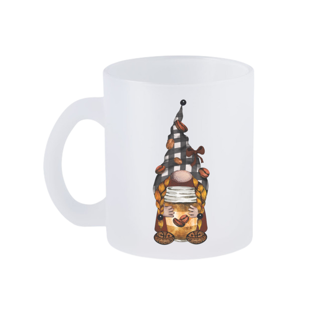 Kaffee-Zwerg Lady - "Frosty" Glastasse