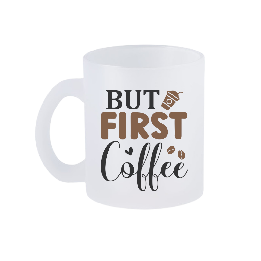 First Coffee - "Frosty" Glastasse