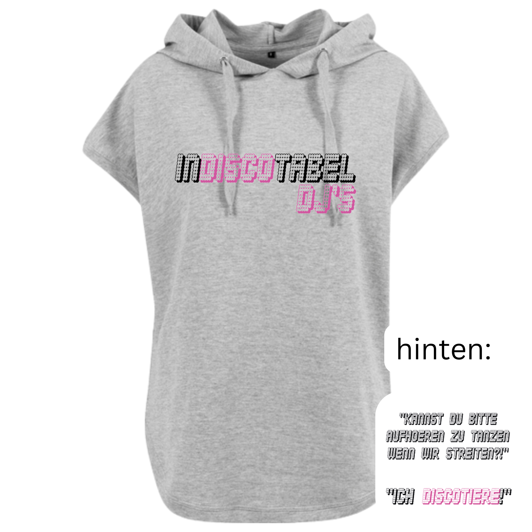 Indiscotabel DJs - Signature Sleevless Hoody - LADIES EDITION